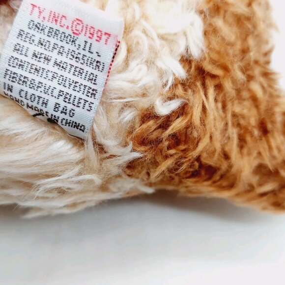 Ty Classic Taffy Terrier Puppy Dog Plush 9” Floppy Stuffed Animal 1997 Brown - Picture 4 of 8